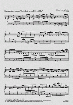 Choralbearbeitungen. Erster Teil der Clavier-Übung von Johann Ludwig Krebs im Alle Noten Shop kaufen