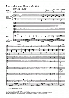 In dir ist Freude; Nun jauchzet Gott (Rudolf von Oertzen) 