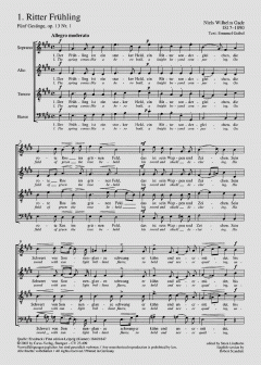 Fünf Gesänge op. 13 (ohne Umschlag) (Niels Wilhelm Gade) 