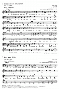 Chorbuch Mozart / Haydn, Band VII (Kanonsammlung) (W.A. Mozart) 