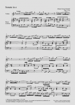 Sonate in e von Johann Georg Pisendel 