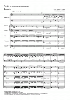 Suite für Akkordeon und Streichquartett von Józef Swider im Alle Noten Shop kaufen (Einzelstimme) - CV16050-42