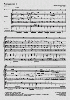 Concerto per Flauto in e-Moll QV5:116 (Johann Joachim Quantz) 