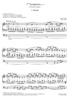 Symphonie Nr. 1 in d op. 14 von Louis Vierne 