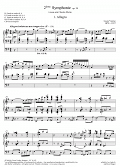 Symphonie Nr. 2 in e op. 20 von Louis Vierne 