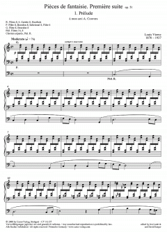 Première Suite op. 51 von Louis Vierne 