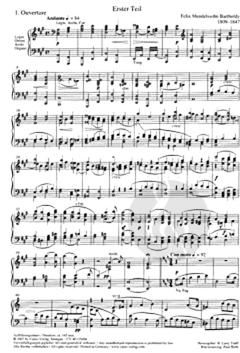 Paulus op. 36 - Klavierauszug, deutsch von Felix Mendelssohn Bartholdy 