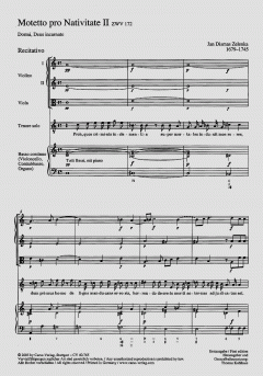 Dormi, Deus incarnate ZWV172 von Jan Dismas Zelenka 