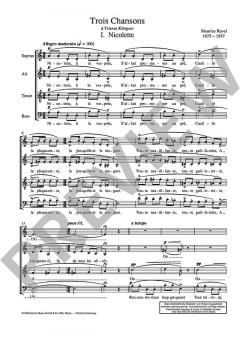 Trois Chansons von Maurice Ravel 