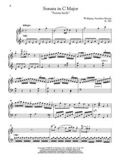 Sonata in C Major, KV 545 von Wolfgang Amadeus Mozart 