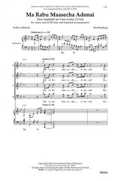 Ma Rabu Ma'asecha Adonai (Ben Steinberg) 
