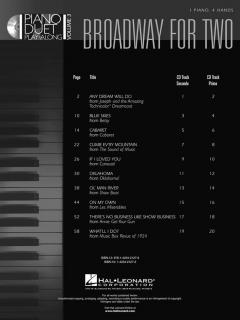 Piano Duet Play-Along Vol. 3: Broadway For Two 