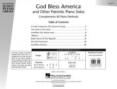 God Bless America And Other Patriotic Piano Solos Level 1 