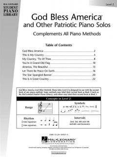 God Bless America And Other Patriotic Piano Solos Level 2 