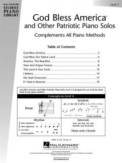 God Bless America And Other Patriotic Piano Solos Level 3 