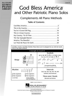 God Bless America And Other Patriotic Piano Solos Level 4 