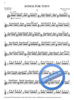 Songs for Tony von Michael Nyman 