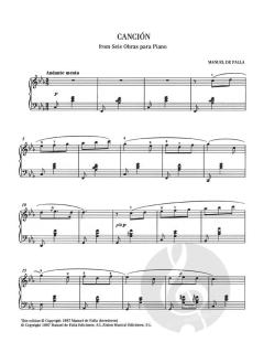 Piano Album von Manuel de Falla 