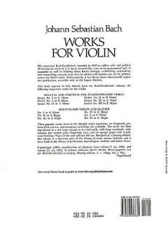 Works For Violin von Johann Sebastian Bach im Alle Noten Shop kaufen