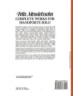 Complete Works for Pianoforte Solo Vol. 1 von Felix Mendelssohn Bartholdy 