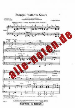 Swingin' With The Saints (Swing Low) (SATB) 