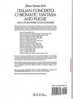 Italian Concerto, Chromatic Fantasia and Fugue von Johann Sebastian Bach 