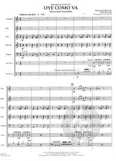 Oye Como Va von Tito Puente für Percussion Ensemble im Alle Noten Shop kaufen