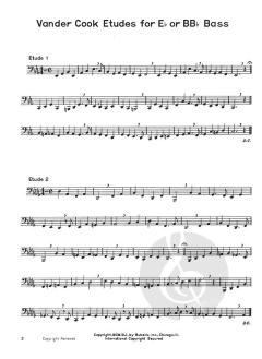 Vandercook Etudes for E Flat or Bb Flat Bass von Hale A. Vandercook 