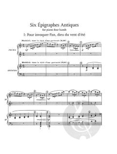 Works for Piano Four Hands and Two Pianos Series 1 von Claude Debussy 