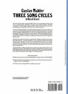 Three Song Cycles von Gustav Mahler 