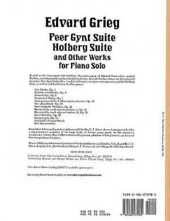 Peer Gynt Suite, Holberg Suite and Other Works for Piano von Edvard Grieg 