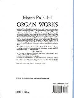 Organ Works von Johann Pachelbel 