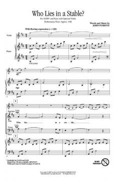 Who Lies In A Stable? (John Purifoy) 