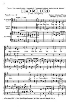 Lead Me, Lord (Samuel Sebastian Wesley) 