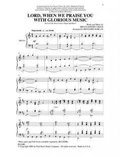 Lord, When We Praise You With Glorious Music (Bryan Leech) 