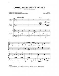 Come Blest Of My Father (Jan Sanborn) 