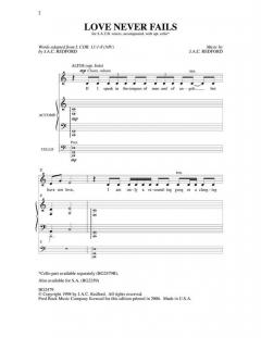 Love Never Fails (John Redford) 