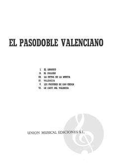 Pasodoble Valenciano Piano Album von Isaac Albeniz 
