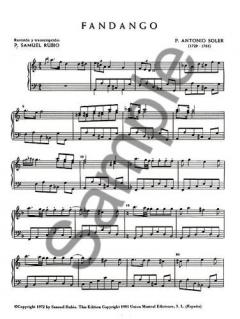 Fandango von Antonio Soler 