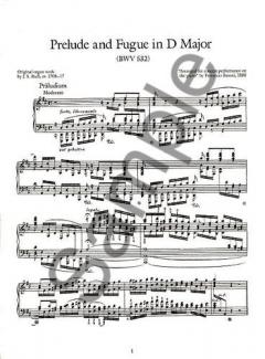 Toccata and Fugue in D Minor von Johann Sebastian Bach 