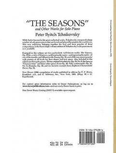 The Seasons and Other Works for Solo Piano von Pjotr Iljitsch Tschaikowski 