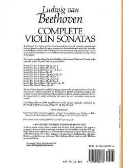 Complete Violin Sonatas von Ludwig van Beethoven im Alle Noten Shop kaufen