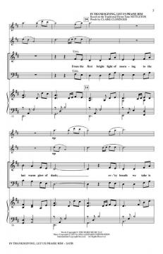 In Thanksgiving, Let Us Praise Him 