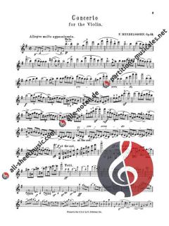 Concerto In e Minor Op. 64 von Felix Mendelssohn Bartholdy 