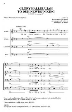 Glory Hallelujah To Duh Newbo'n King! 