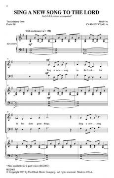 Sing A New Song To The Lord (Carmen Scialla) 