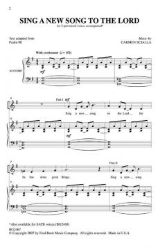 Sing A New Song To The Lord (Carmen Scialla) 