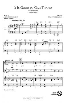 It Is Good To Give Thanks (Stan Pethel) 