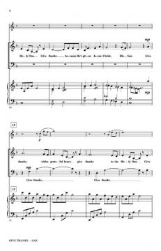 Give Thanks (With O Come Let Us Adore Him) 