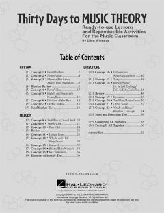 Thirty Days To Music Theory von Ellen Wilmeth 